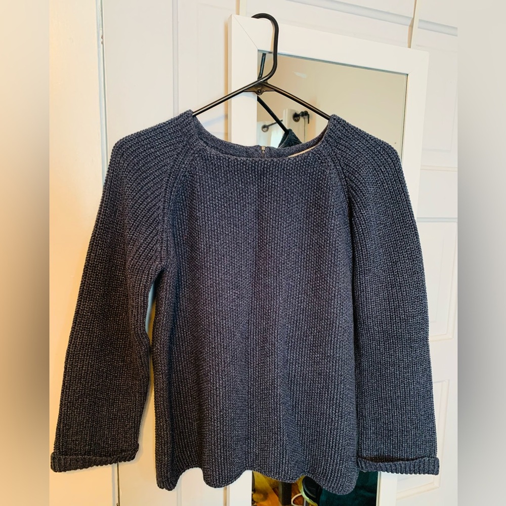 Wrap London Women's Heavyweight Blue Sweater 100% Cotton Size S/6